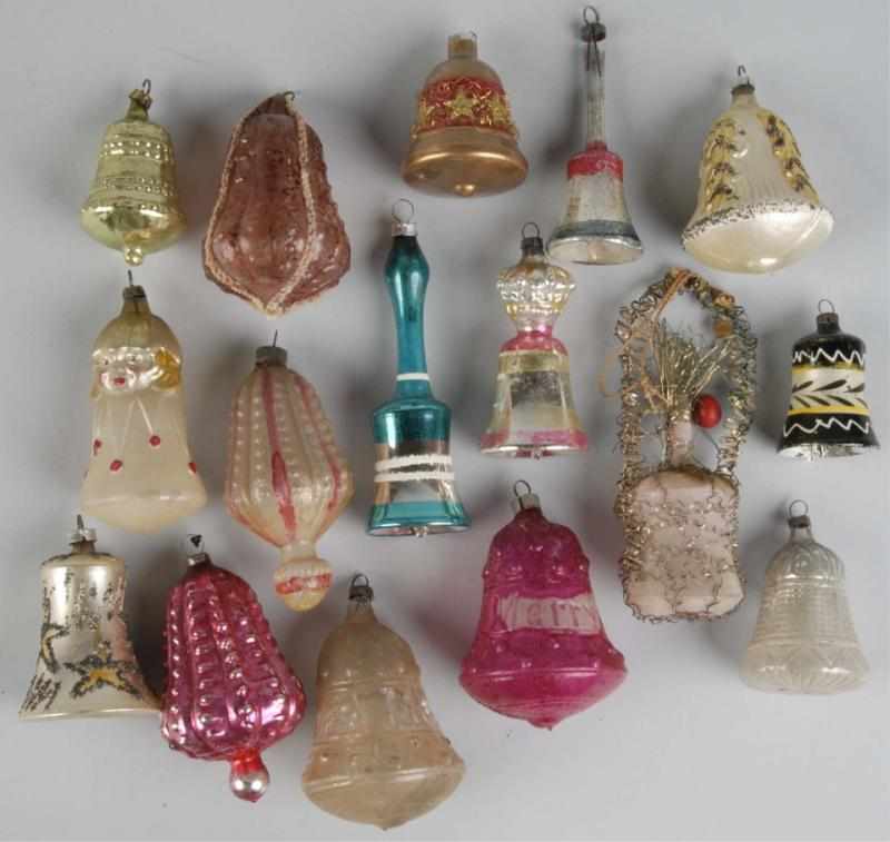 Appraisal: Lot of Glass Christmas Ornaments Description