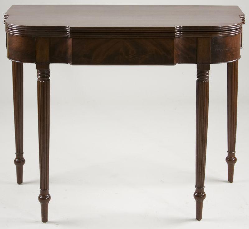 Appraisal: Massachusetts Federal Card Table early th c mahogany and mahogany