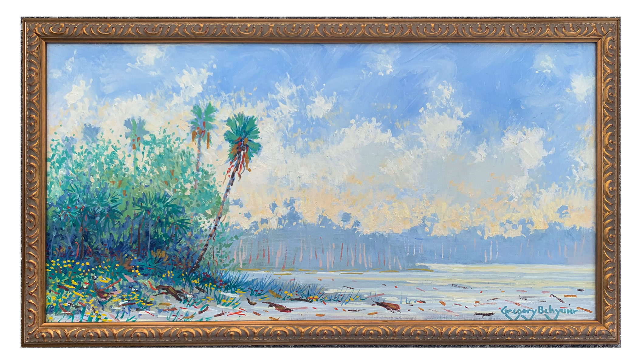 Appraisal: BEHYMER Gregory Lee American - ''Near Lake Washington Florida'' Oil