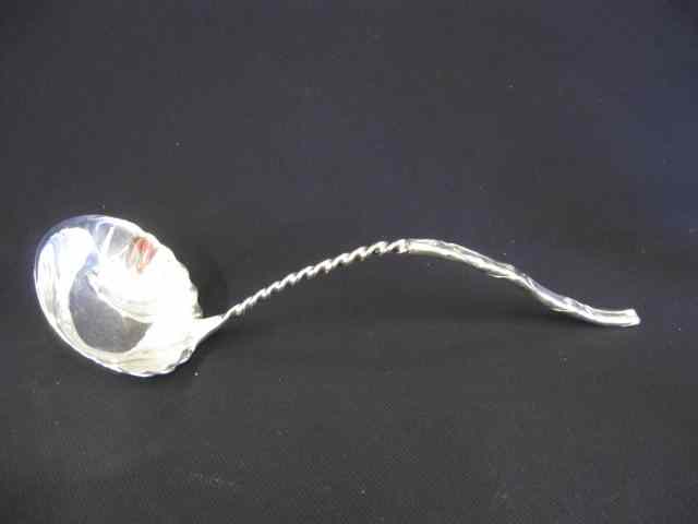 Appraisal: Whiting Sterling Silver Soup Ladle twist fold over handle ''