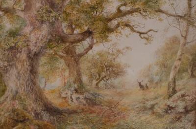 Appraisal: Charles H C Baldwyn - In Malvern Woods a pair