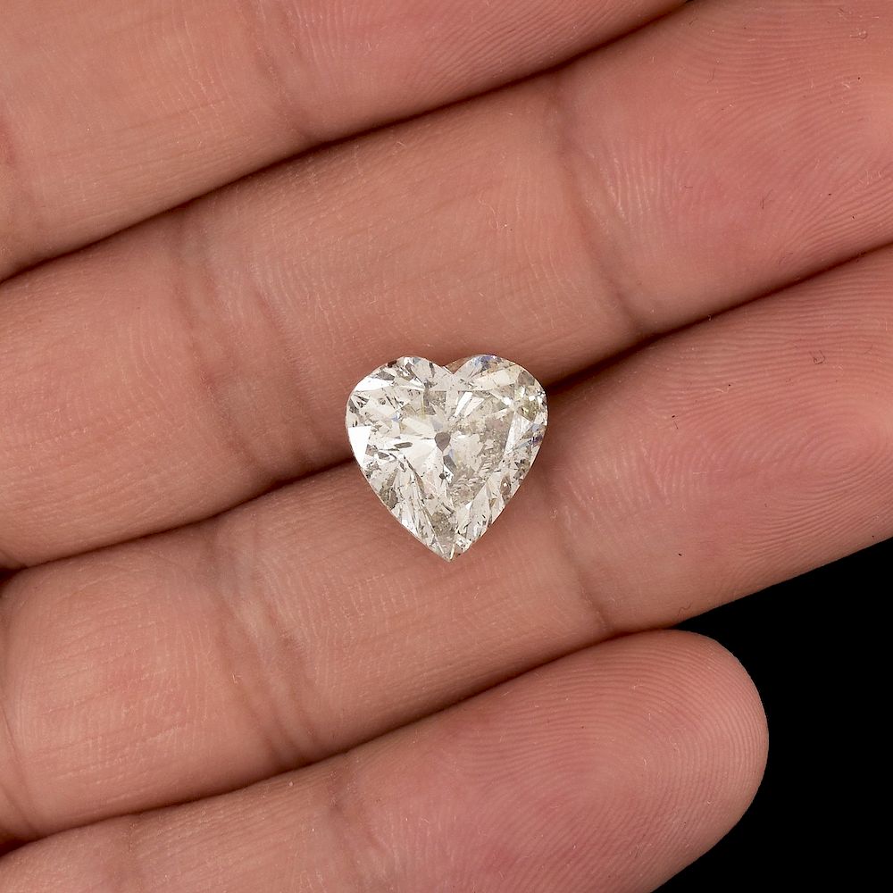 Appraisal: ct Heart Shape Diamond Carat Heart Shape Diamond J-K color