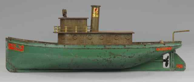 Appraisal: BUDDY 'L' TUGBOAT Pressed steel blue green hull with grey