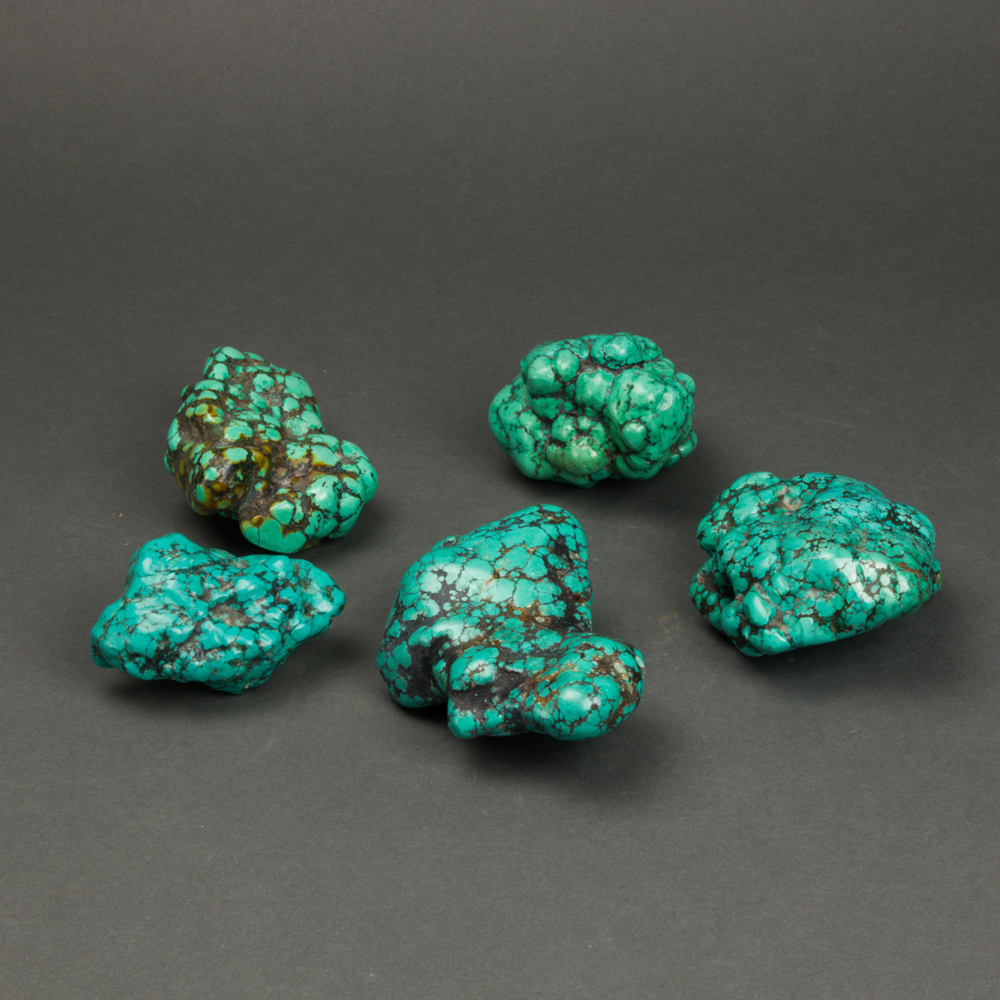 Appraisal: GROUP OF TURQUOISE SPECIMENS Group of turquoise specimens total weight