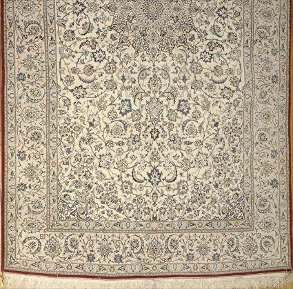 Appraisal: Nain Part Silk Rug ft in x ft in