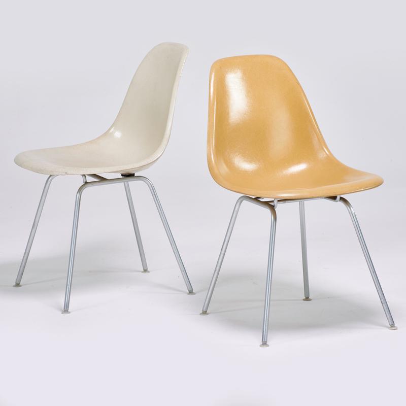 Appraisal: CHARLES AND RAY EAMES HERMAN MILLER Two side chairs Zeeland