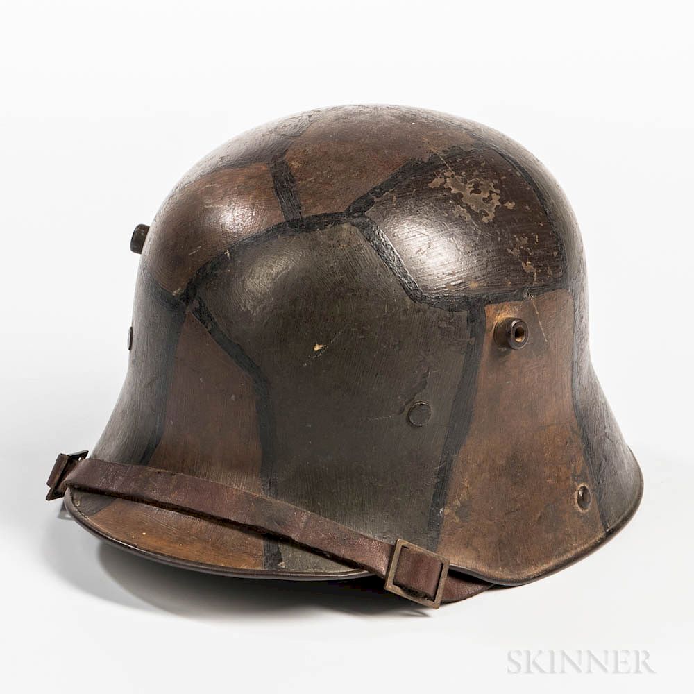 Appraisal: Imperial German Model Camouflage Helmet Imperial German Model Camouflage Helmet