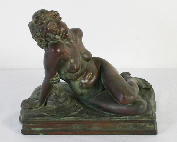 Appraisal: Edgardo Simone Italian American - bronze clad female nude sculpture