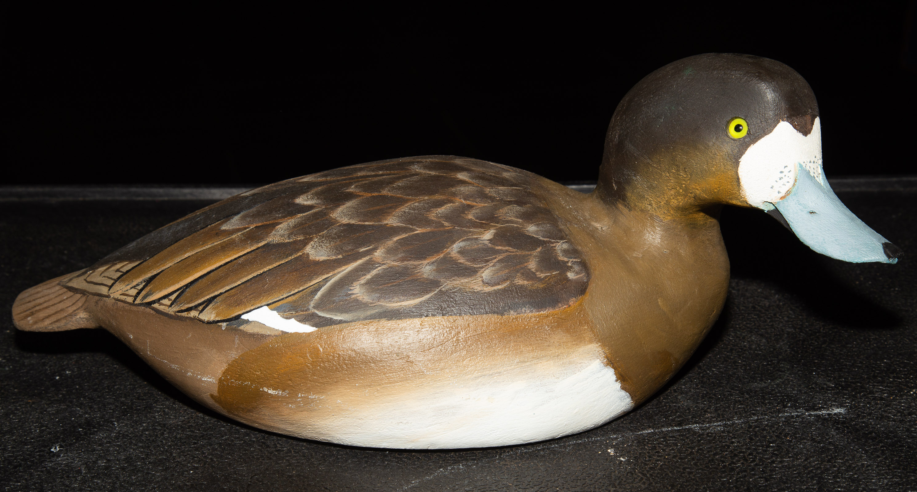 Appraisal: WARD BROTHERS CARVED PAINTED SCAUP HEN Signed Lem and Steve