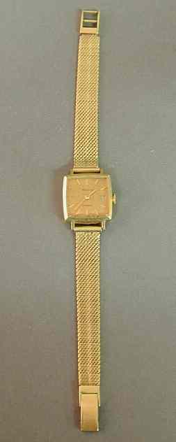 Appraisal: Ladies Bulova Automatic k gold wristwatch with a k gold