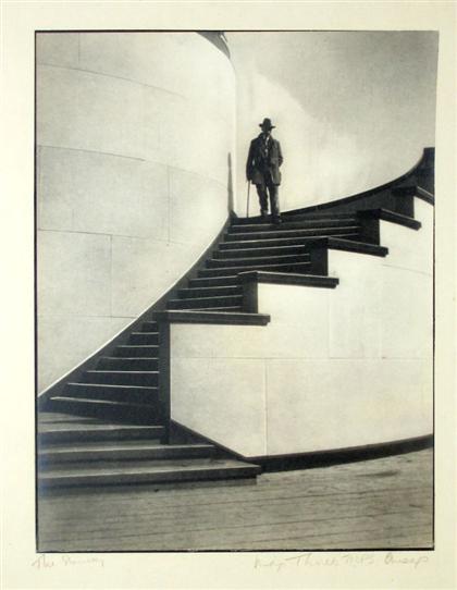 Appraisal: pieces Original Photographs Thorek Max The Stairway Silver print on