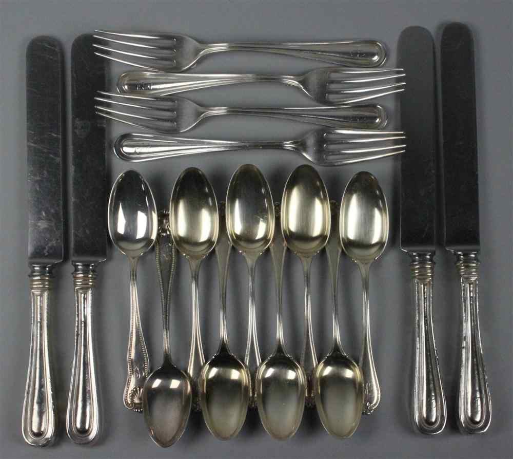 Appraisal: THIRTY-SEVEN PIECES OF AMERICAN FLATWARE including six Rogers Hamilton ''Majestic''