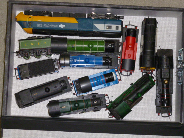 Appraisal: Ten playworn steam locomotives by Hornby including C R Single