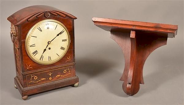 Appraisal: Antique English Mahogany Case Bracket Clock Unsigned English th Century