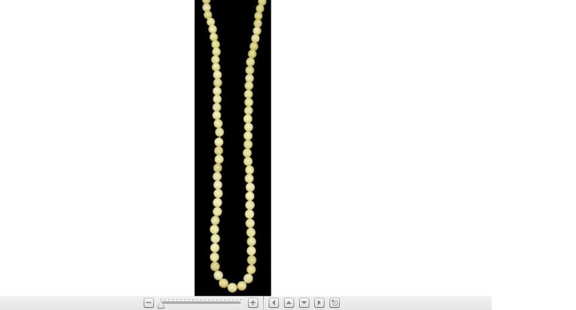 Appraisal: Chinese string of yellow jade beadsComprised of seventy-eight faceted beads