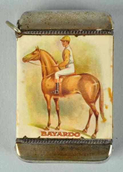 Appraisal: Bayardo Match Safe Description Highly detailed image of a horse