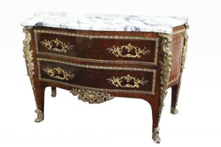 Appraisal: Important Louis XV Style Bronze Mounted Commode Important Louis XV