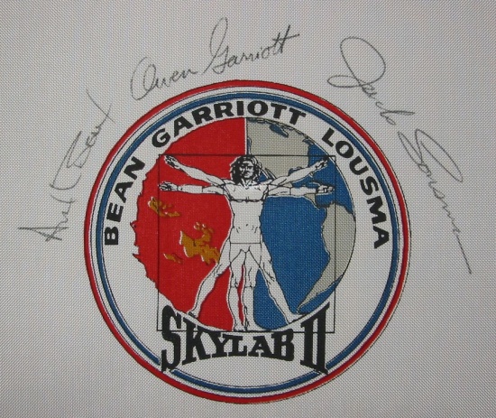 Appraisal: Skylab II Signed Beta Emblem A crew signed Beta cloth