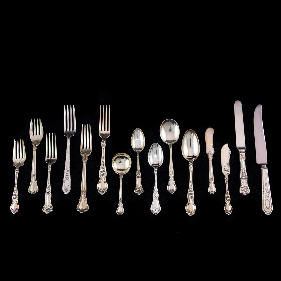 Appraisal: A PC COLLECTION OF STERLING FLATWARE A pc collection of