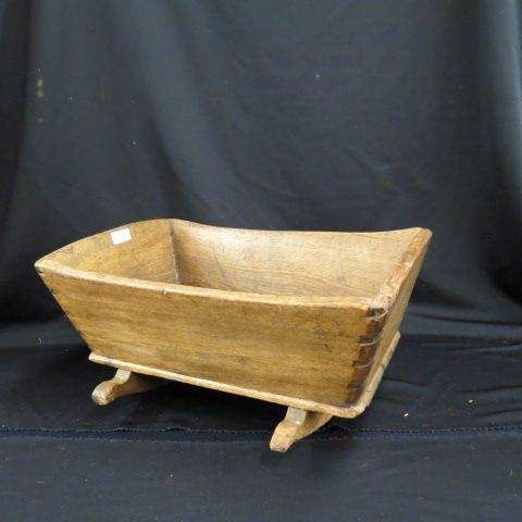 Appraisal: th Century Doll Cradle rocker base x dovetailed