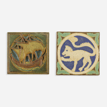 Appraisal: Rookwood Pottery and Grueby Faience Company TRIVET AND TILE USA