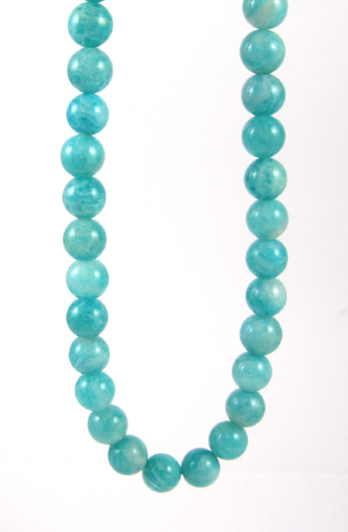 Appraisal: TEAL OPAL BEAD NECKLACE measuring inches and strung with well