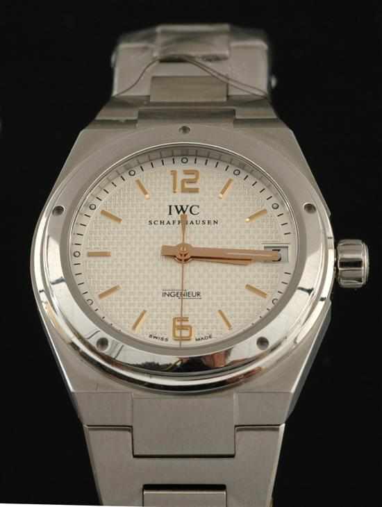 Appraisal: A Midsize IWC Scaffhausen Ingenieur wristwatch Automatic movement circular off