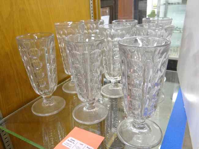 Appraisal: Set of early '' flint glass tumblers