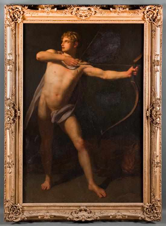 Appraisal: French School th century Apollo with Stretched Bow and Slain