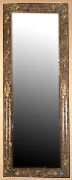 Appraisal: A Contemporary painted metal mirror height ft in width in