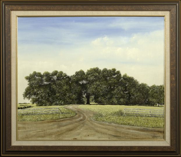 Appraisal: Will Hinds American Louisiana b Oak Grove oil on canvas