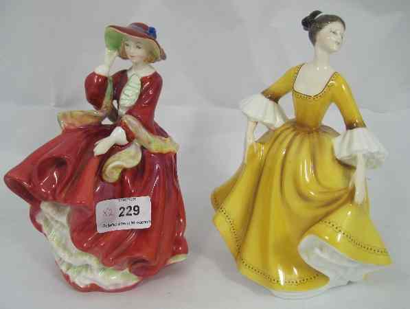 Appraisal: Royal Doulton Figures Top O The Hill HN and Stephanie