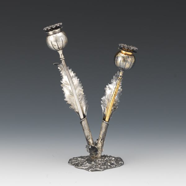 Appraisal: BUCCELLATI STERLING SILVER POPPY SALT AND PEPPER SHAKERS x Sterling