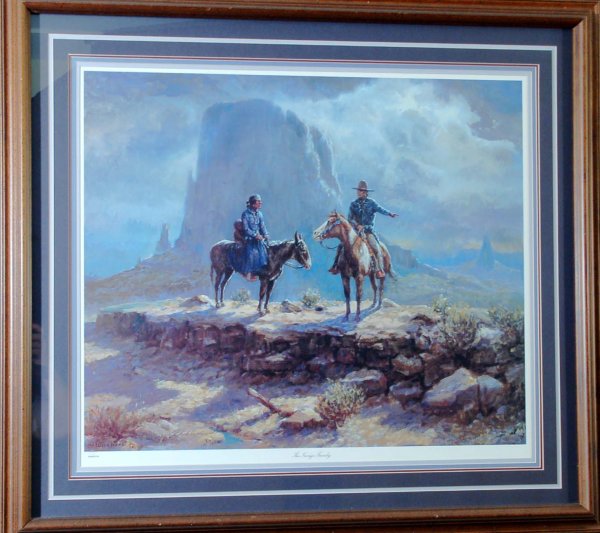 Appraisal: Olaf Wieghorst American - Limited Edition print Navajo Family Signed