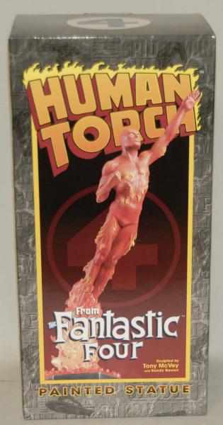 Appraisal: Bowen Human Torch Statue in Box Sculpted by Tony McVey