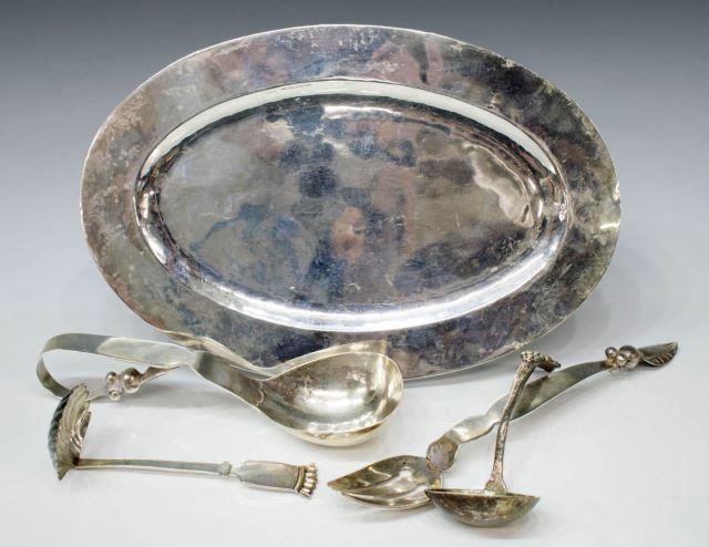 Appraisal: lot of Collection of sterling silver service items Mexico including