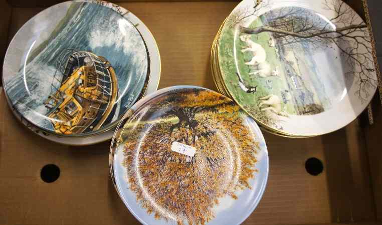 Appraisal: Tray lot of Collector Plates Royal Worcester various x and