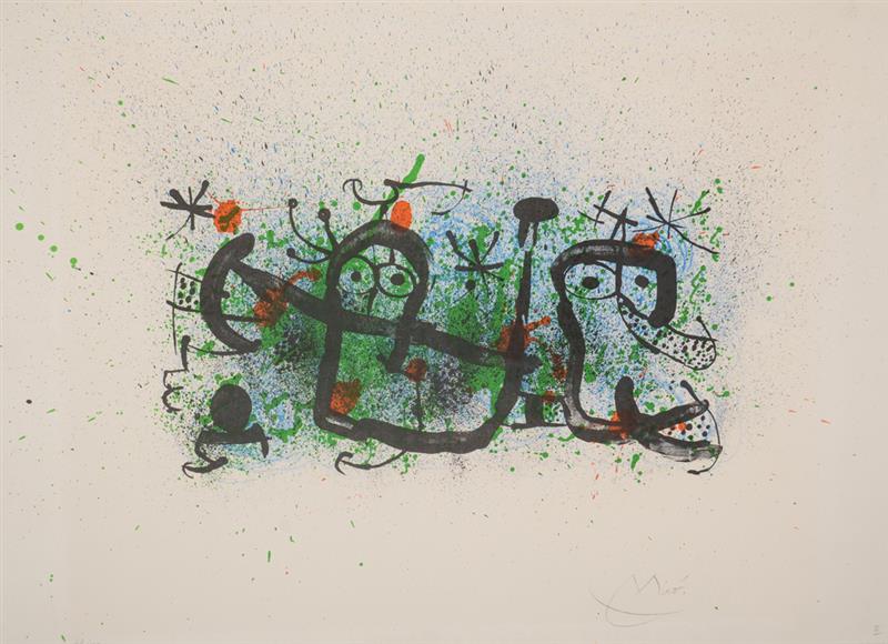 Appraisal: After Joan Miro - Ma De Proverbis Maeght Lithograph in