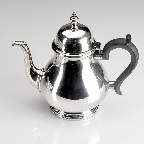 Appraisal: TIFFANY CO Two pint sterling coffee pot with bulbous form