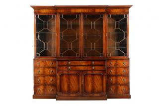 Appraisal: Bevan Funnell Breakfront Secretaire Library Bevan Funnell Ltd English founded