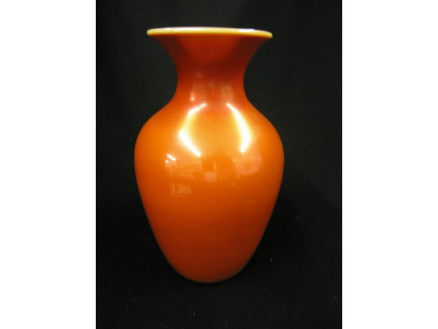 Appraisal: Imperial Orange Lusterware Art Glass Vase