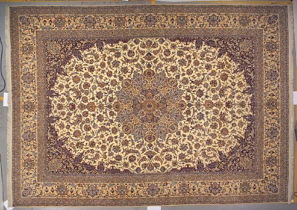 Appraisal: A Nain carpet Central Persia third quarter th century size