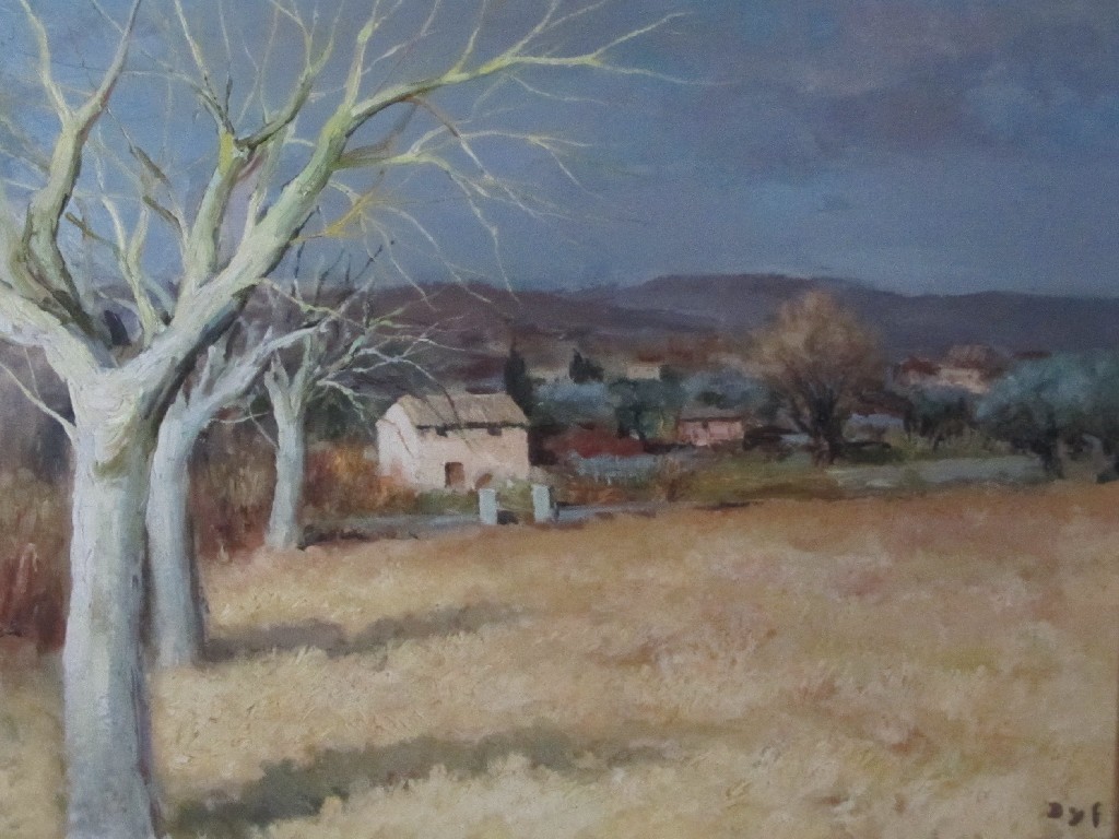 Appraisal: MARCEL DYF - TOURETTE SURLOUP PROVENCE Oil on canvas signed