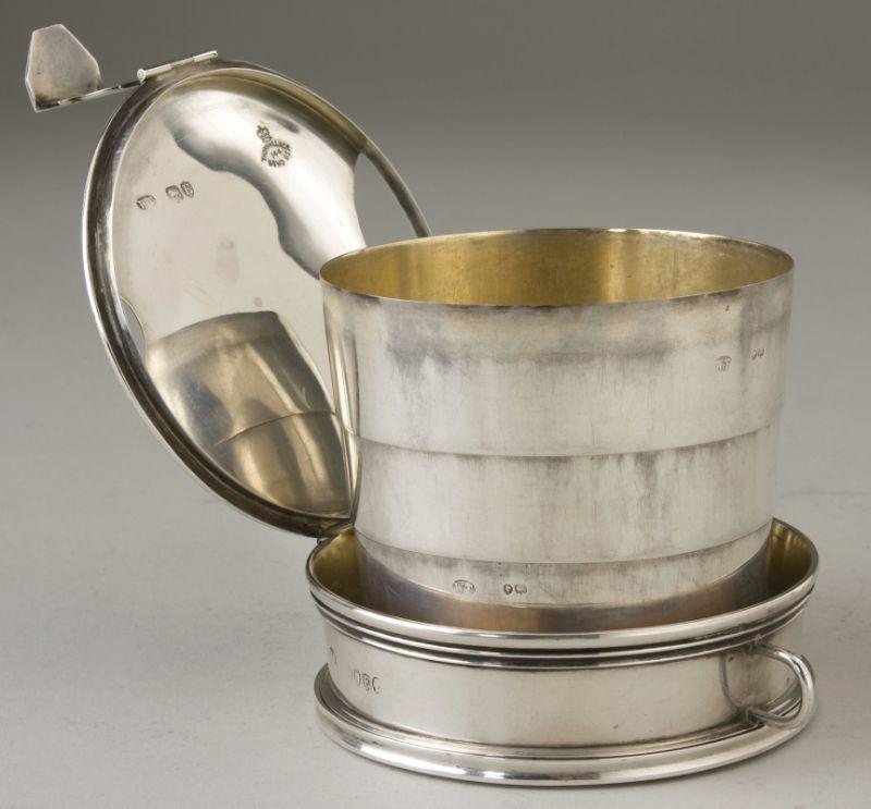 Appraisal: Victorian Sterling Collapsible Cup fully hallmarked on each individual piece