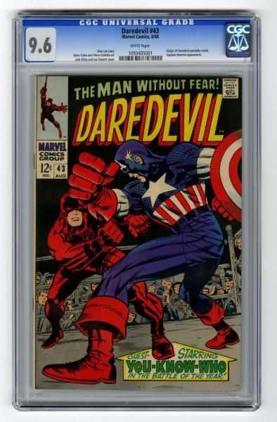 Appraisal: Daredevil CGC Marvel Comics Click for full description