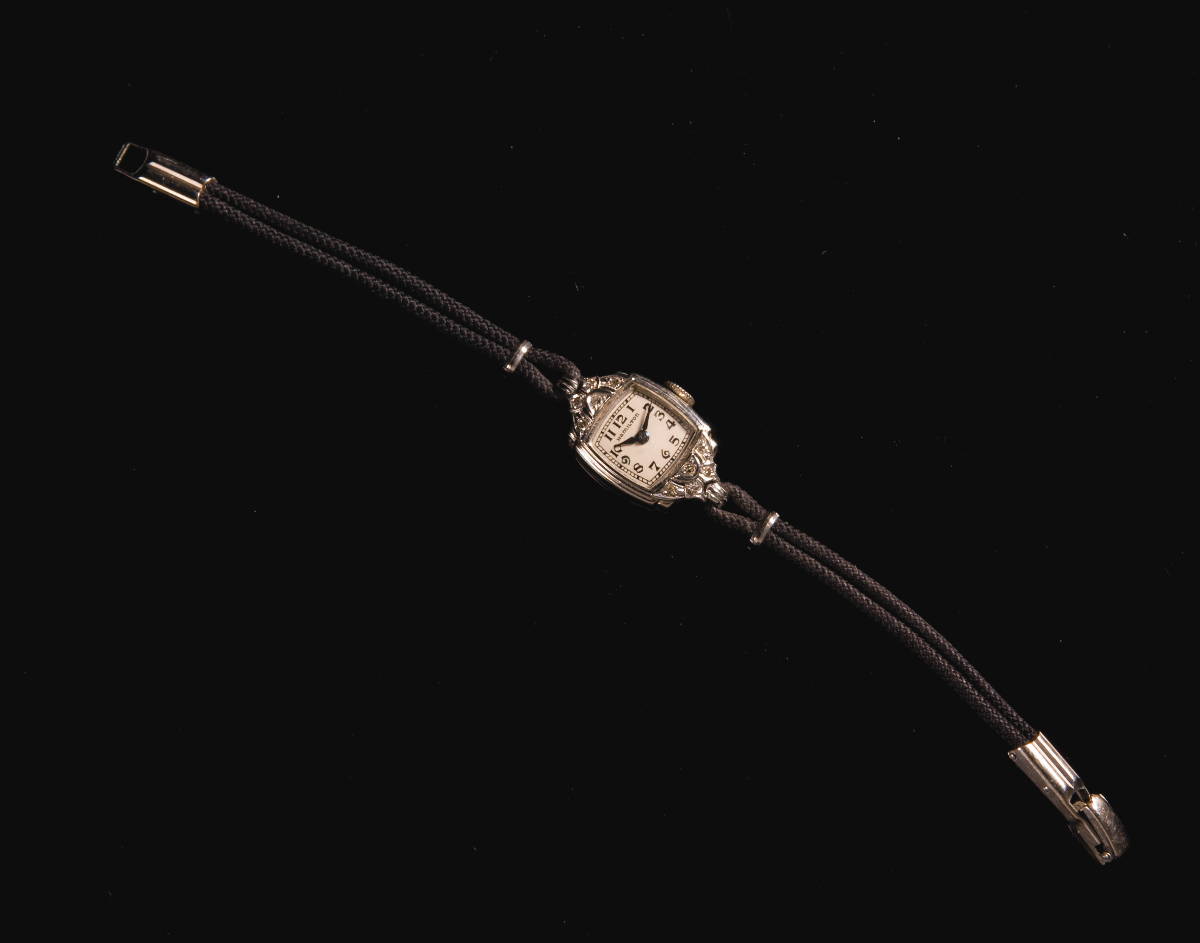 Appraisal: LADY'S HAMILTON EVENING WRISTWATCH WITH DIAMOND ACCENTS