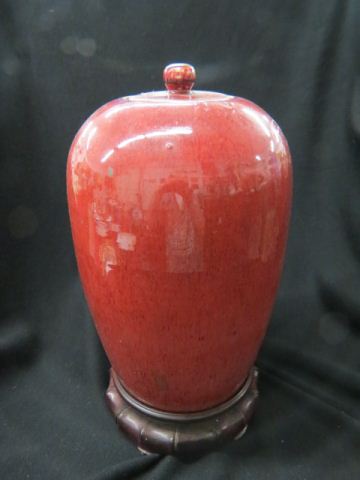 Appraisal: Sang de Boeuf Chinese Pottery Jar th century