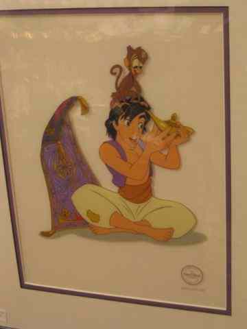 Appraisal: Disney Animation Serial Aladdin image area '' x '' with