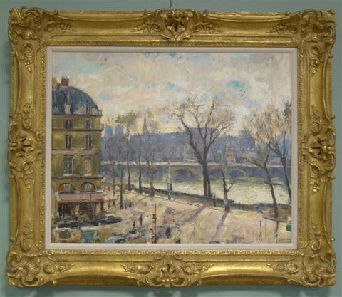 Appraisal: ARTHUR FILLON FRENCH - LE QUAI DU LOUVRE Oil on