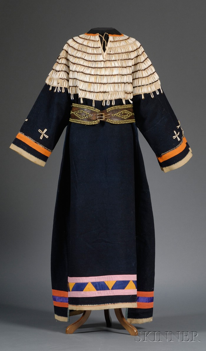 Appraisal: Plains Blue Trade Cloth Woman's Dress Lakota c late th